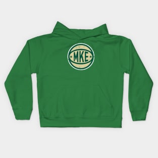 Milwaukee Retro Ball - Green Kids Hoodie